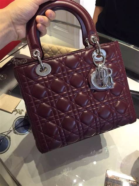 burgundy lady dior